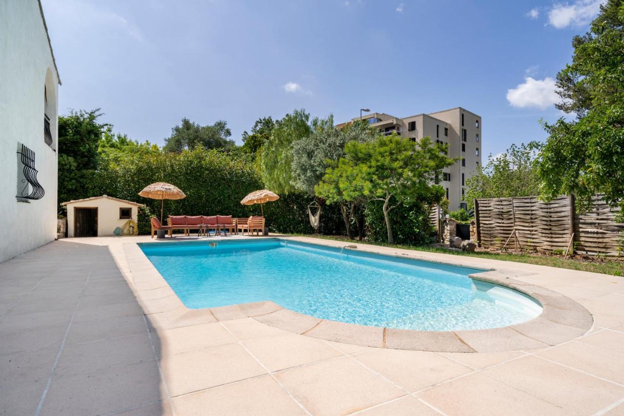 Belle Villa De Charme Avec Piscine Antibes Luaran gambar