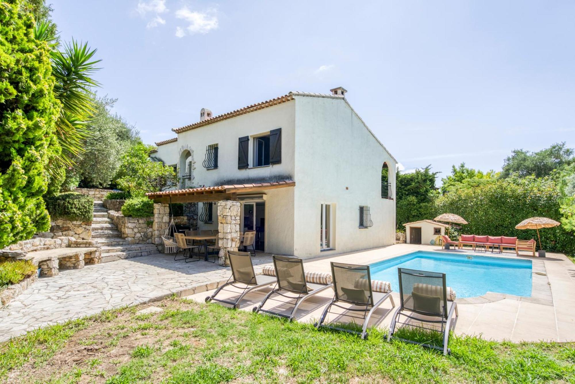 Belle Villa De Charme Avec Piscine Antibes Luaran gambar